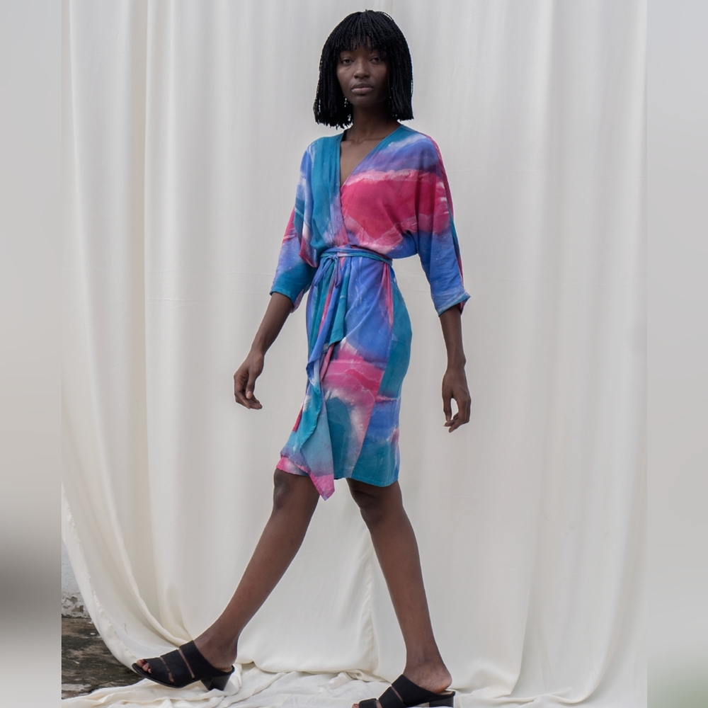 Osei Duro Shaya Wrap Dress Size XL